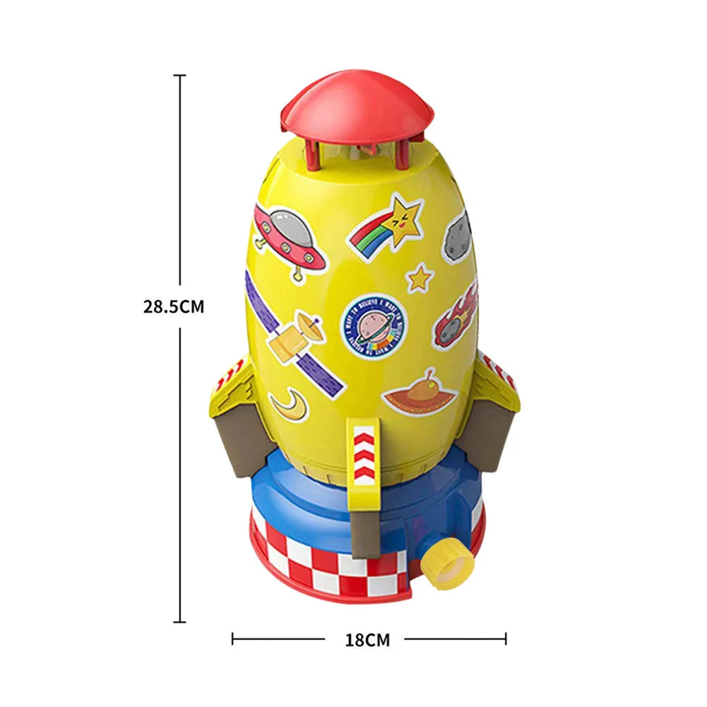 Creative Space Rocket Sprinkler Rotating Water